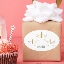 Personalized Birthday Unicorn Glitter Design with 