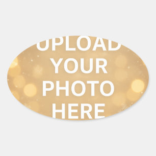 Sticker Ovale Photo personnalisé