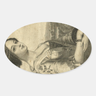 Sticker Ovale photo vintage
