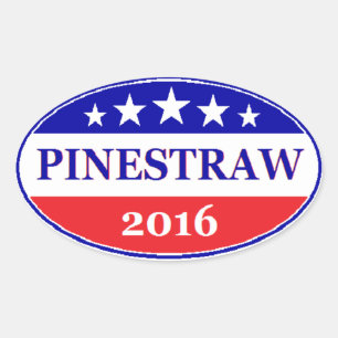 Sticker Ovale PINESTRAW 4 Élection du président 2016
