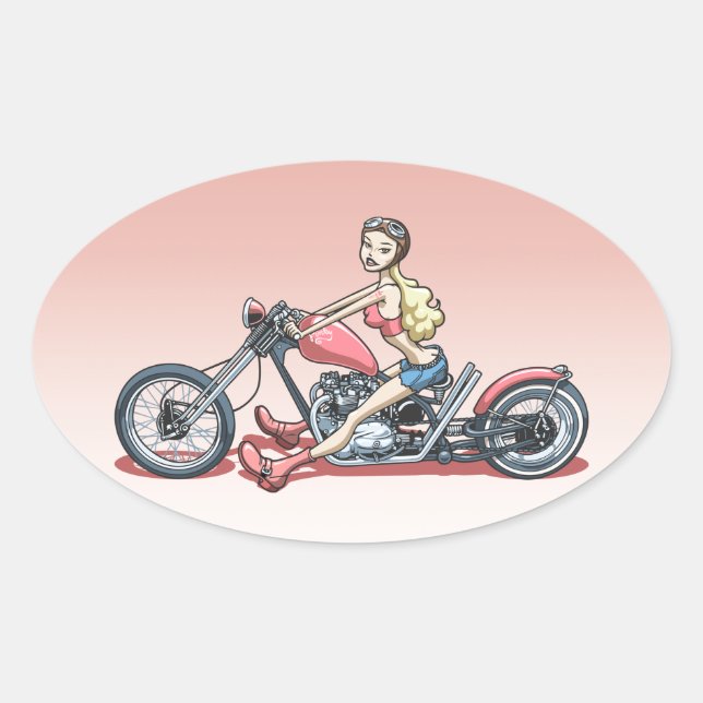 Sticker Ovale Pinky 614 (Devant)