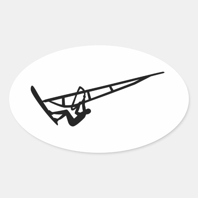 Sticker Ovale Planeur (Devant)