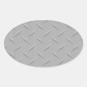 Sticker Ovale Plaque de diamant