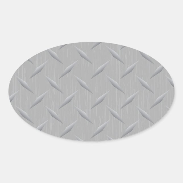 Sticker Ovale Plaque de diamant (Devant)