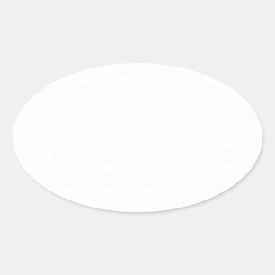 Sticker Ovale Pois grand - blanc sur la toile