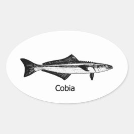 Sticker Ovale Poisson Cobia