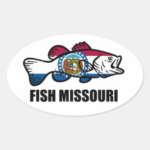 Sticker Ovale Poisson Missouri