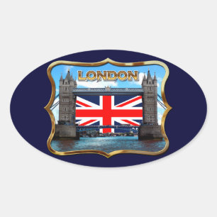 Sticker Ovale Pont Tower