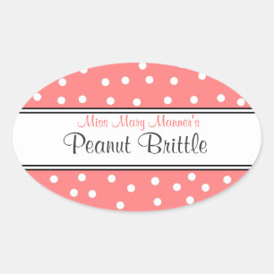 Sticker Ovale Portes blanches et bracelets - Logo-Sweets