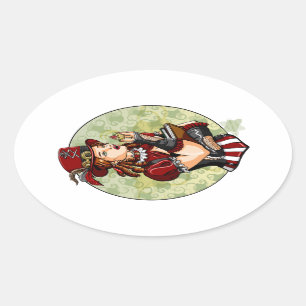 Sticker Ovale Pouls qui comme des tartes