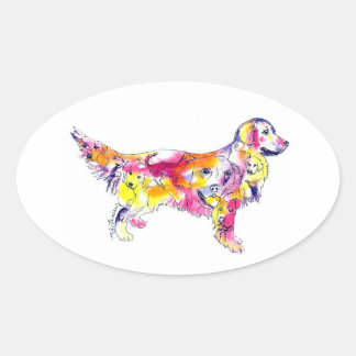 Sticker ovale pour rétracteur d'or
