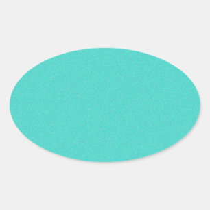 Sticker Ovale Poussière étoile Turquoise