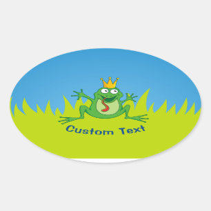 Sticker Ovale Prince Frog
