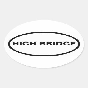 Sticker Ovale QUATRE Bronx, pont supérieur