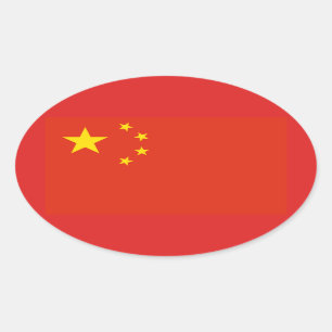 Sticker Ovale QUATRE Chine (RPC)