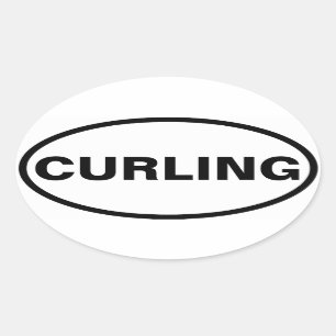 STICKER OVALE QUATRE "CURLING"