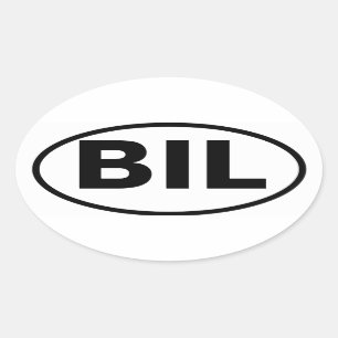Sticker Ovale QUATRE facturations, Montana "BIL "