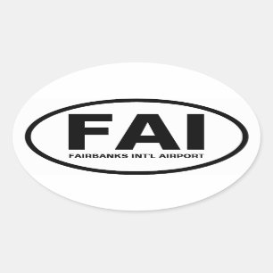 Sticker Ovale QUATRE Fairbanks "FAI"