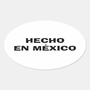 Sticker Ovale QUATRE Hecho en Mexique