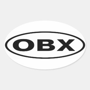 STICKER OVALE QUATRE OBX