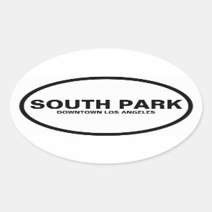 Sticker Ovale QUATRE "South Park", Centre-ville LA