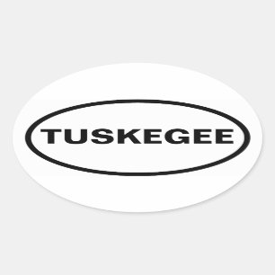 Sticker Ovale QUATRE Tuskegee, Alabama