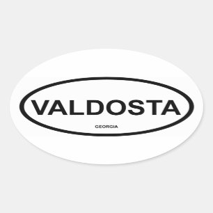 Sticker Ovale QUATRE Valdosta, Géorgie
