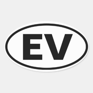 Sticker Ovale QUATRE Vallée Elysienne "EV"