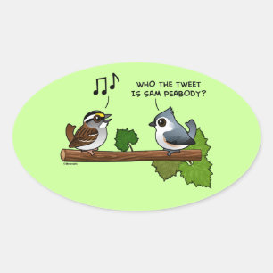 Sticker Ovale Qui est le Tweet ?