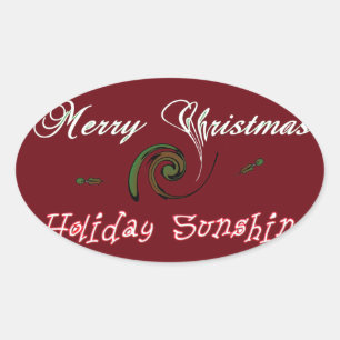 Sticker Ovale Red Joyeux Noël Sunshine Wives.png