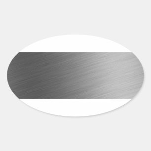 Sticker Ovale Regard en aluminium balayé en métal