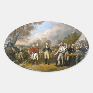 Sticker Ovale Remise du général Burgoyne - 1822