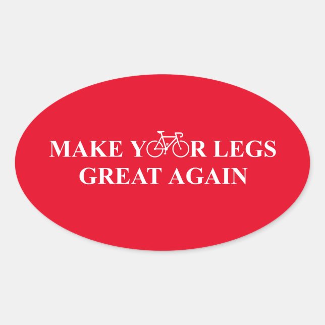 Sticker Ovale Rendre vos jambes superbes (Devant)