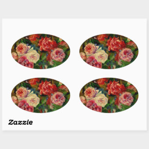 Sticker Ovale Renoir - Rose