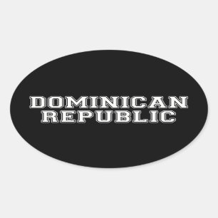 Sticker Ovale République dominicaine