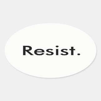 Sticker Ovale Résister à l'autocollant