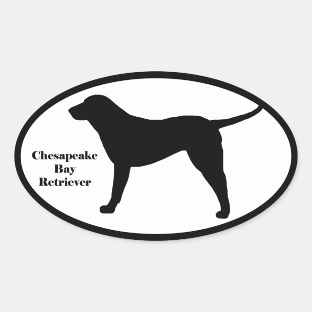 Sticker Ovale Rétrificateur de la baie Chesapeake (Devant)