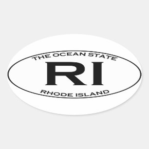 Sticker Ovale RI - Rhode Island