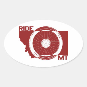 Sticker Ovale Ride Montana