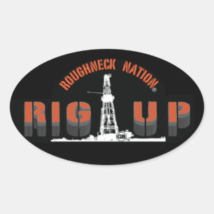 Sticker Ovale RIG UP Oilfield