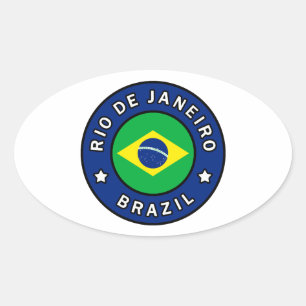 Sticker Ovale Rio de Janeiro Brésil