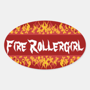 Sticker Ovale Rollegirl