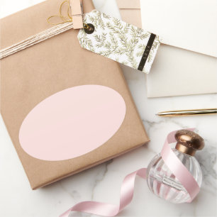 Sticker Ovale Rose bruyant
