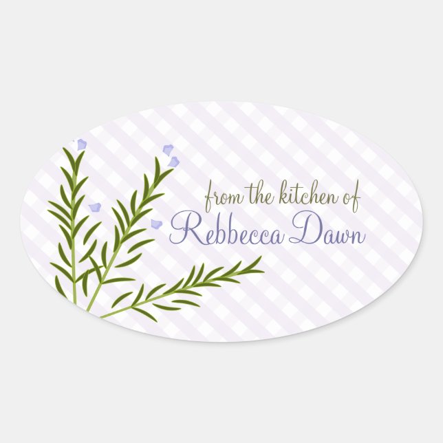 Sticker Ovale Rosemary (Devant)