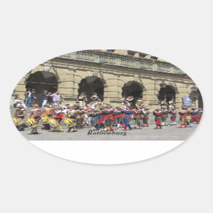 Sticker Ovale Rothenburg, Allemagne