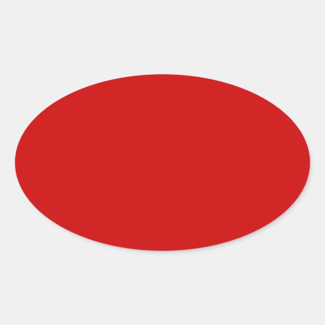 Sticker Ovale Rouge BU (Devant)