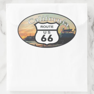 Sticker Ovale route 66