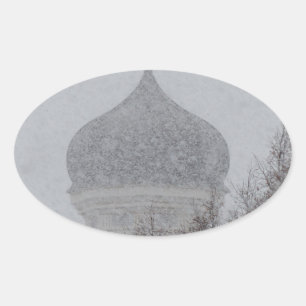 Sticker Ovale Russe Blizzard