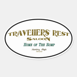 Sticker Ovale Salon de repos des voyageurs