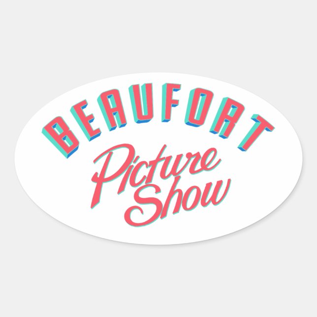 Sticker Ovale Salon du Beau Show (Devant)